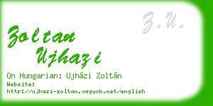 zoltan ujhazi business card